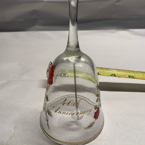 40th Anniversary glass Bell
